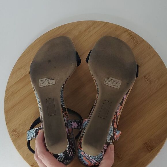 Alfani Women's Step 'N Flex Strappy Voyage Wedge Sandals Snakeskin Print Size 10 - Picture 10 of 11